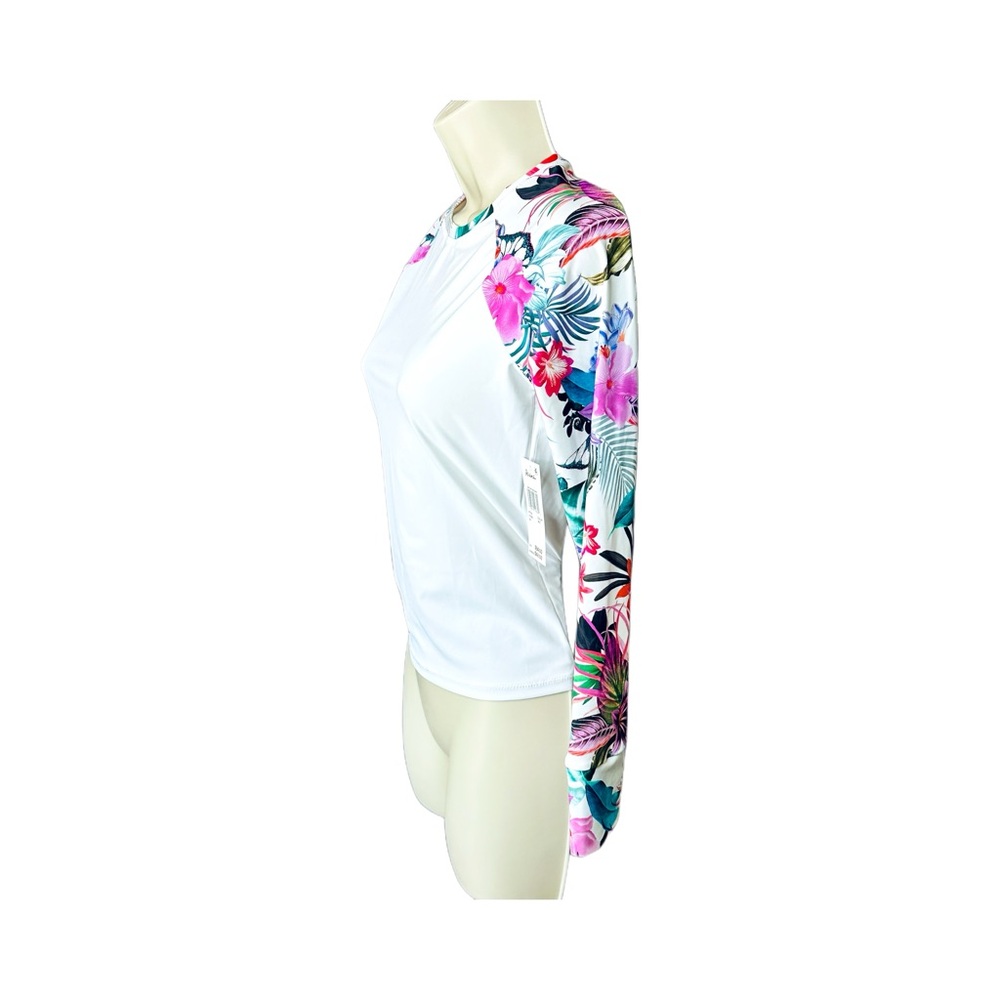 Raisins Rash Guard, Zip-Back, Long Sleeved UVP Vieques Swim Shirt. XS - Picture 3 of 13